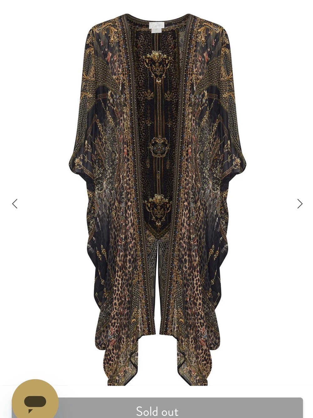 New with tags, $899 CAMILLA Abingdon Palace, Back Panel Layer! Sz OS